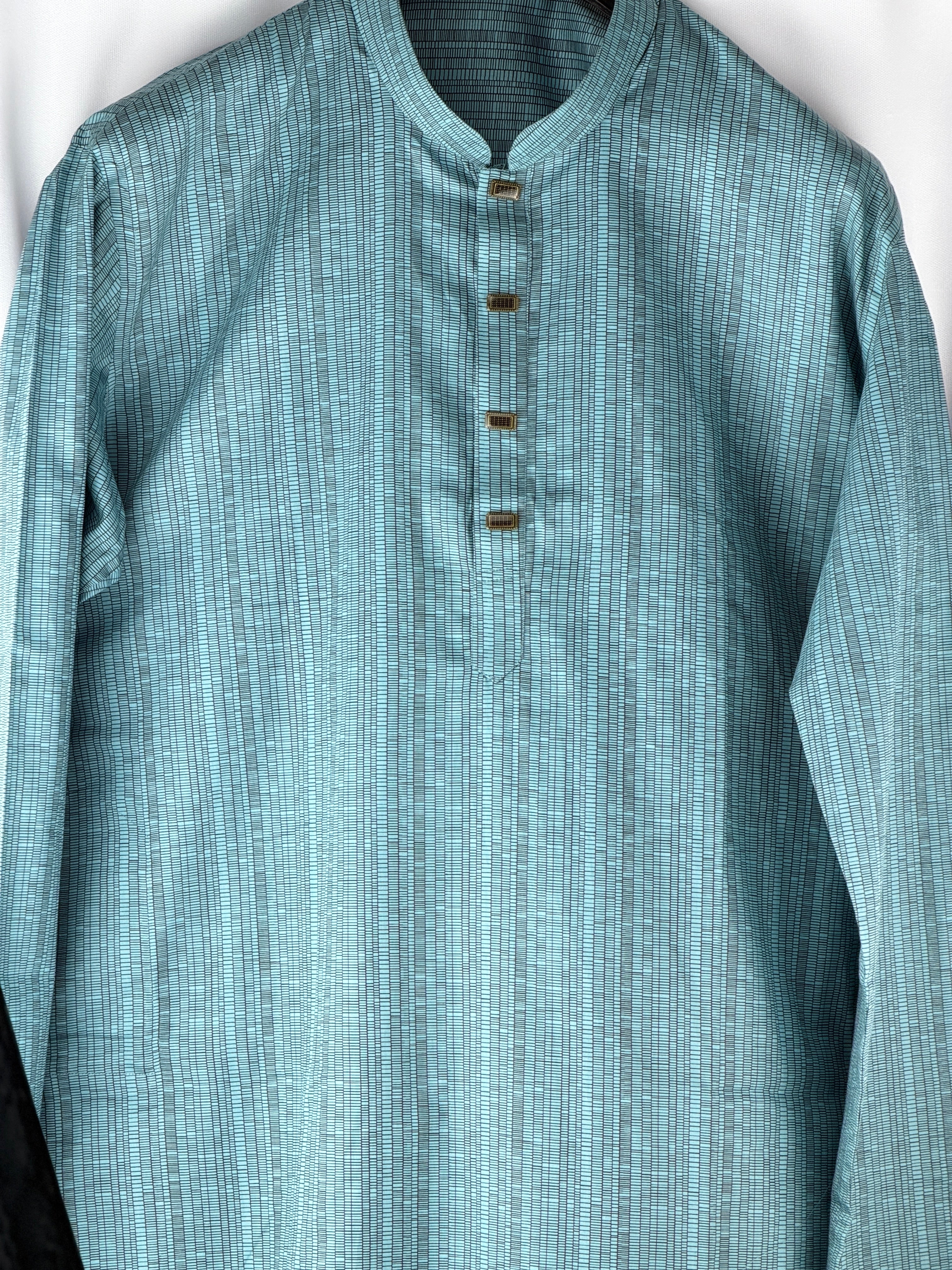 Blue Check panjabi